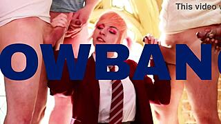 BRITISH STUDENT Squirts Hard On Fucking Machine In Costume