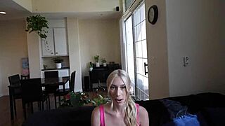 Texas blonde teen Kay Lovely rides big cock outdoors in sunlight