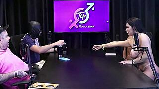 Cuckolded husband licks Monica Lima's wet pussy after BBC play