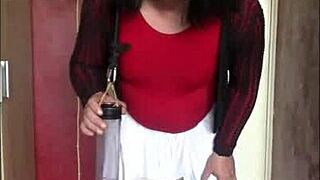 SISSY CROSSDRESSER BEGS: FILL MY PISS TUBE SO I CAN SWALLOW EVERY DROP!