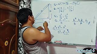 that nerdy japanese math teacher shows tangents with her sexual cotangents in bedroom