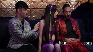 ronnie violet begs stepdad quinton and stepbro enzo to keep stripper secret