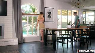 Maria Kazi's Teasing DP with Stepbro Pool Guy