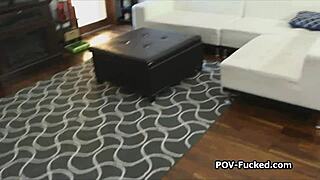 PERKY TEEN CRAVES BIG COCK DEEPTHROAT POUNDING POV