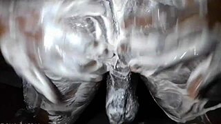 lonely african dude lotions his monster cock and ass solo