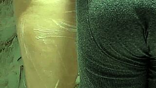egyptian milf gets ass fucked hard in shower by neighbor cum on ass