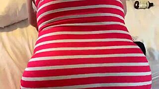 I'm teasing my panty line driving you wild with desire