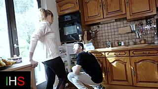 Blonde Milf's Kitchen Fuck Craving