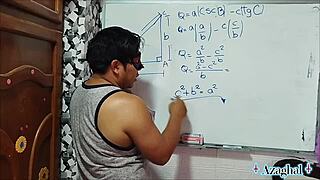 that nerdy japanese math teacher shows tangents with her sexual cotangents in bedroom