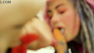 damn, anuskatzz and stacy bloom's halloween lesbian atm dildo pussy lick is wild