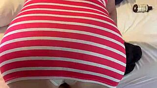 I'm teasing my panty line driving you wild with desire