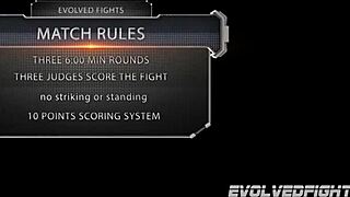 Charlotte Sartre vs Sheena Rose in Intense Nude Lesbian Wrestling