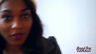 Why does squirting ebony Skylar love Hitachi on her shaved wet pussy?