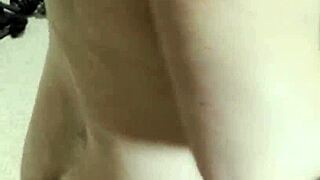 Stepmom Jumps on Step Son's Monster Cock After Chair Fuck Session