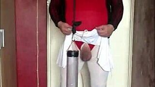 SISSY CROSSDRESSER BEGS: FILL MY PISS TUBE SO I CAN SWALLOW EVERY DROP!