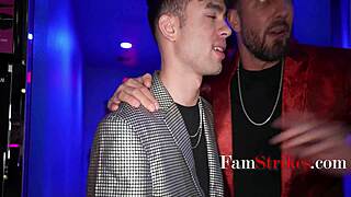 ronnie violet begs stepdad quinton and stepbro enzo to keep stripper secret