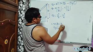 that nerdy japanese math teacher shows tangents with her sexual cotangents in bedroom