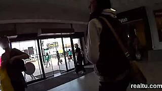 czech nympho gets seduced stripped and plowed hard in mall pov 😏🍆