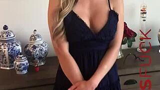 wanna see horny busty blonde milf ellie lilly strip naked in casting?