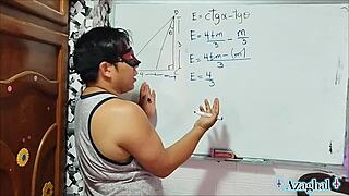 that nerdy japanese math teacher shows tangents with her sexual cotangents in bedroom