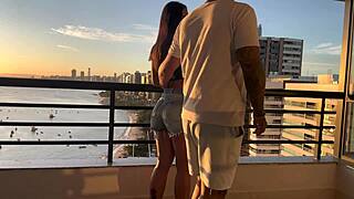 fuder gostoso no por do sol delicia cowgirl com ela tatuada e peituda