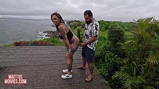 hey check out mattos couple's wild beach orgy with grelona anne's wet creampie surprise