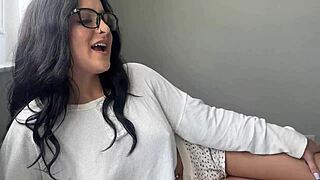 nerdy best friend creampies step sis in glasses pov