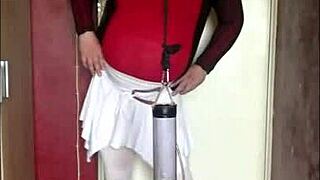 SISSY CROSSDRESSER BEGS: FILL MY PISS TUBE SO I CAN SWALLOW EVERY DROP!