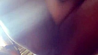 kingtaiza's big ass ebony bounces creampie on bbc doggystyle homemade moaning
