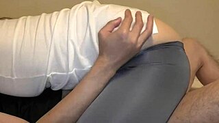 japanese wife kisses lover straddling tight cowgirl homemade sex