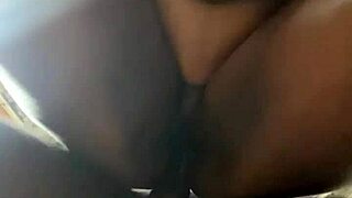 kingtaiza's big ass ebony bounces creampie on bbc doggystyle homemade moaning