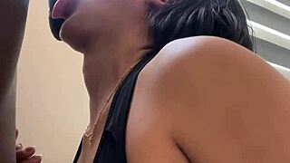 I love sucking this bbc deep while my man films our outdoor latina couple fun.