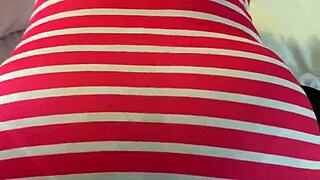 I'm teasing my panty line driving you wild with desire