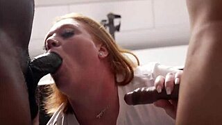 damn, ssbbw julie ginger's face wrecked in rough bbc blowbang