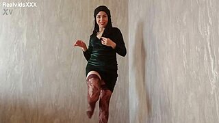 hey this cool chick teasin in stockings rips clothes for toy fun... deep orgasm cums hard!!