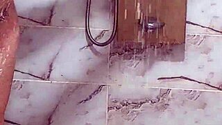 egyptian milf gets ass fucked hard in shower by neighbor cum on ass