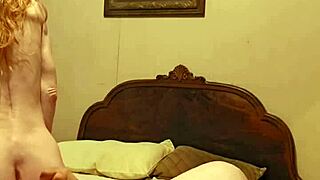 wife rides my cock hard then i slap her tits at end