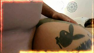she went crazy submissive with my cock drilling her ass so i filled it with cum before work