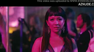 Jennifer Lopez strips sexy in stockings at night club hustlers