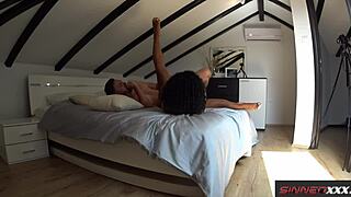 kiki minaj's massive ebony ass bounces wildly on huge black cock cloud nine