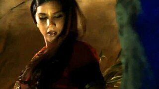 sweet indian milf strips teasing with sensual erotic dance