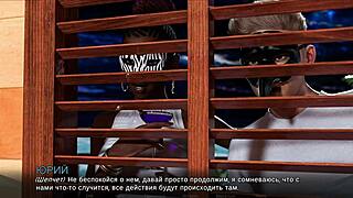 Bound redhead slave endures huge cock deepthroat and hairy pussy pounding