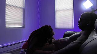 Damn, sucking this throbbing BBC balls deep!