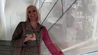 street milf slut bends over fucked hard at home!