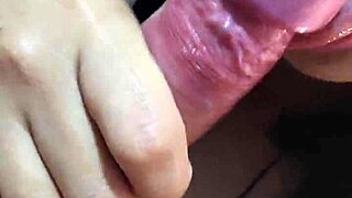 girlfriend gives boyfriend sloppy oral and handjob begging for his cum fill before birthday
