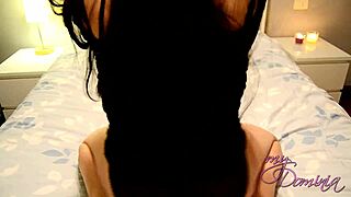 My femdom face sits teen friend into submission