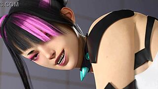 hey juri's footjob feels amazing on my cock