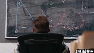 Colleague catches two big ass teachers then pounds them hard together