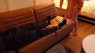 Hotwife sneaks away on vacation to suck and fuck stranger cock