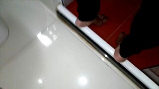 friend trv finds me in bathroom with toy then breaks my big ass with her huge cock